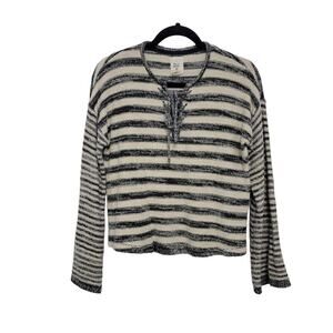 Billabong Nautical Sweater Small Striped Tie Front